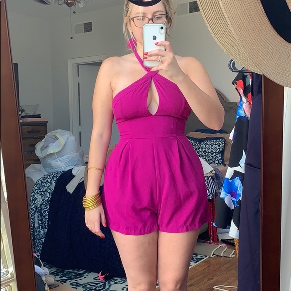 Fuchsia Romper - Picture 2 of 2